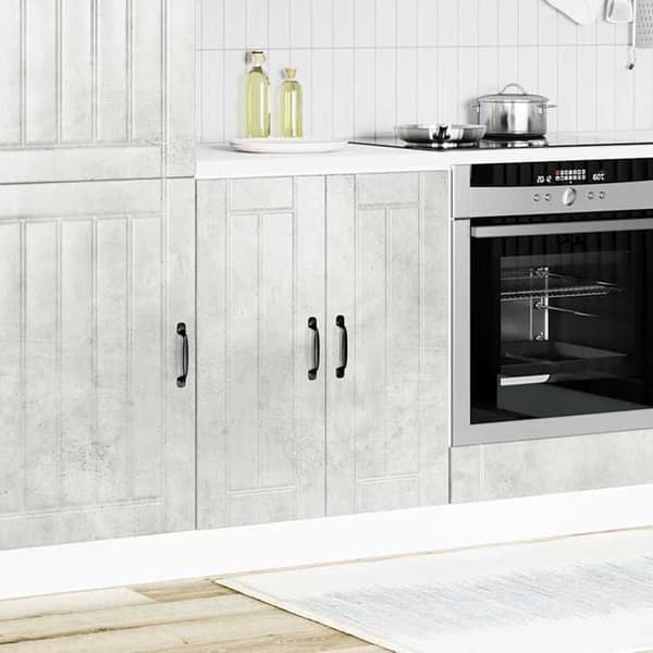 Maison Exclusive - Basis møbel til Lucca vask i grå beton og ingeniørtræ