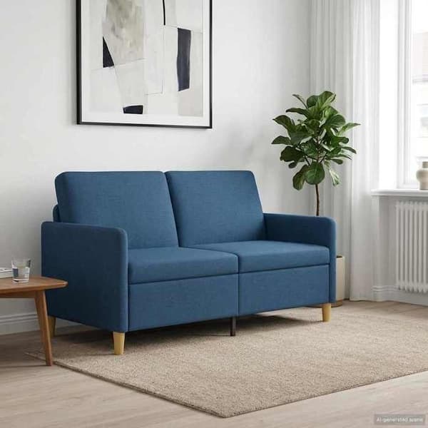 Maison Exclusive - Sofa med opbevaring Blå 152 x 78 x 87 cm Polyester
