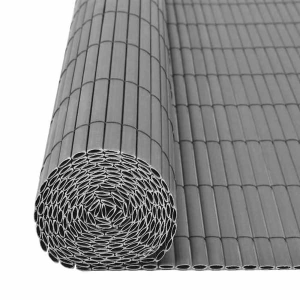 Maison Exclusive - Kaksoispuoleinen PVC-puutarhakaide 90 x 300 cm Harmaa Grå