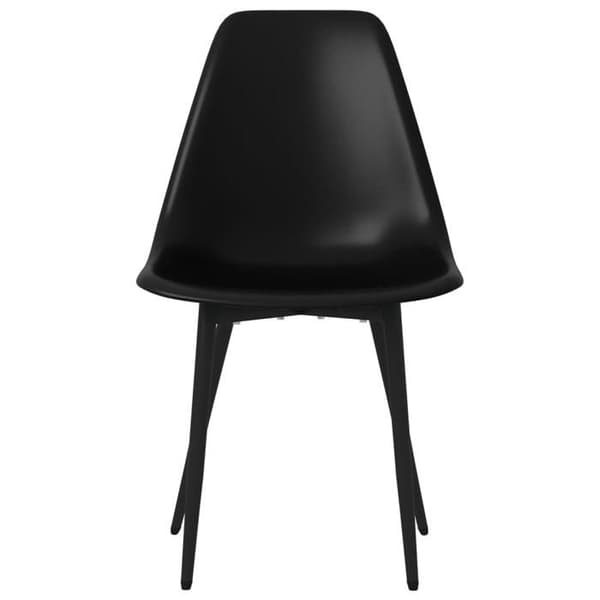 Maison Exclusive - Ruokatuolit 6 kpl musta PP