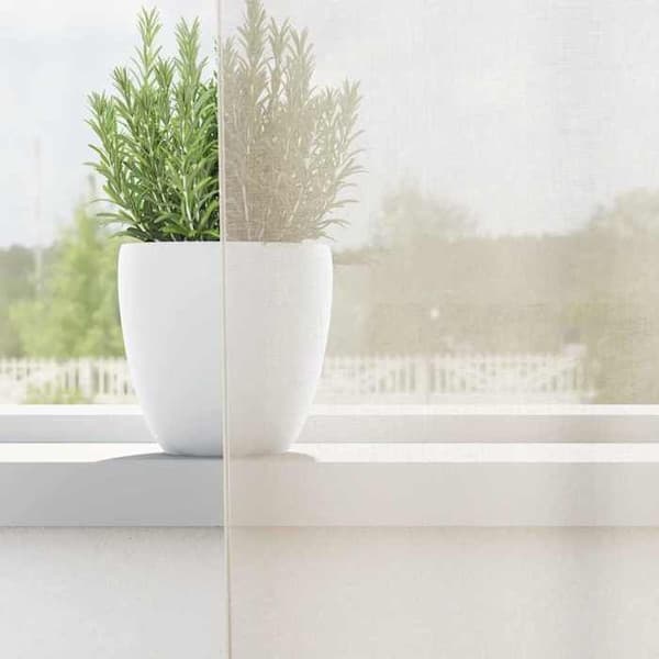 Verho - MAISON EXCLUSIVE - 2 kpl - Renkailla - Kermansävy - 100% polyesteri - Puoliläpinäkyvä Grädde