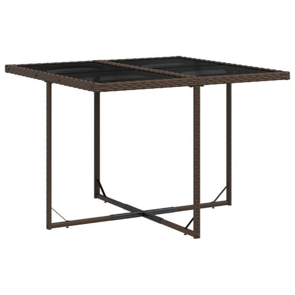 Maison Exclusive - 5-delt havemøbel sæt med brune poly rattan puder brun