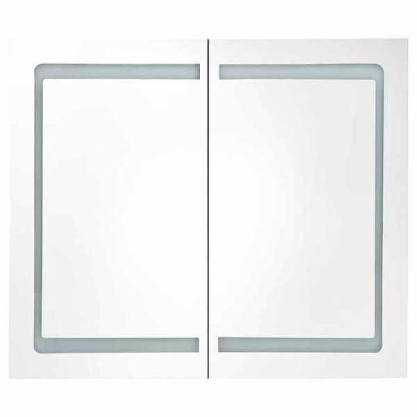Maison Exclusive - LED-peilikaappi harmaa 80x12x68 cm