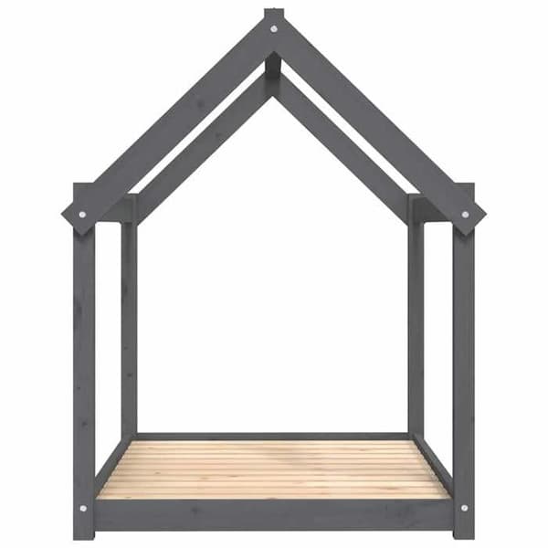 Maison Exclusive - Hundsäng Grå 111x80x100 cm Massivt furu Grå