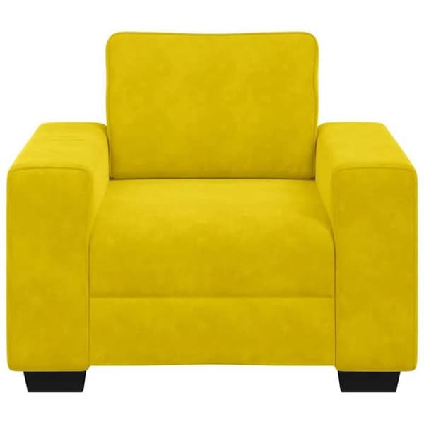 Maison Exclusive - Keltainen nojatuoli sohva 100x77x82 cm sametti