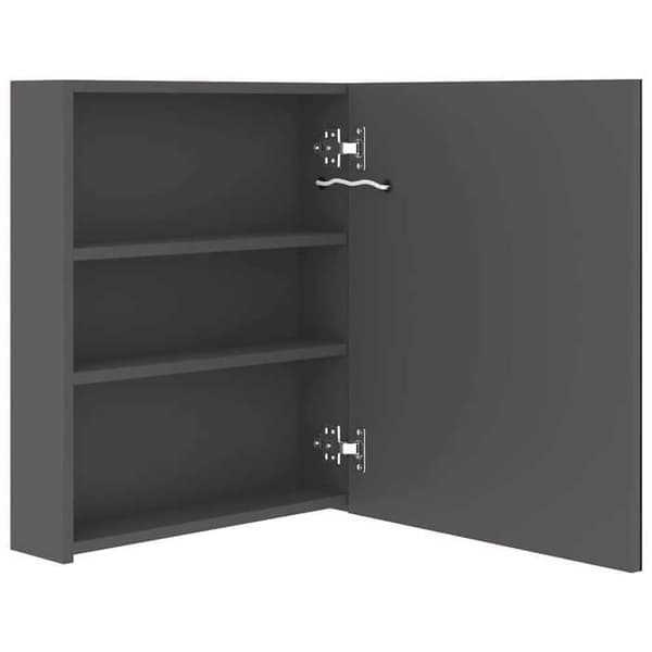 Maison Exclusive - LED-peilikaappi harmaa 50x14x60 cm