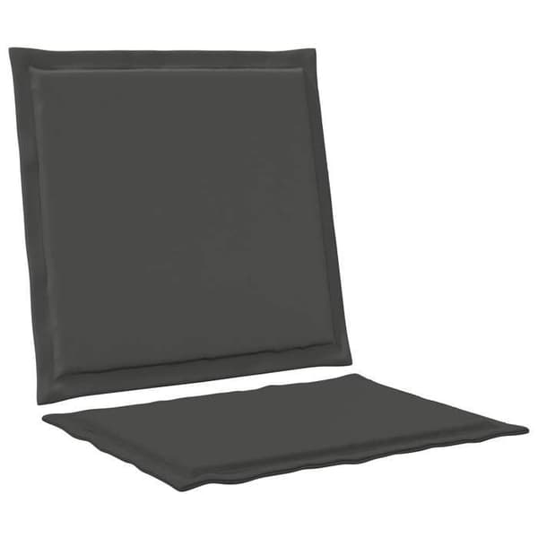 Maison Exclusive - Sæde- og rygpuder Polyester Antracit 47 x 45 x 2 cm antracit