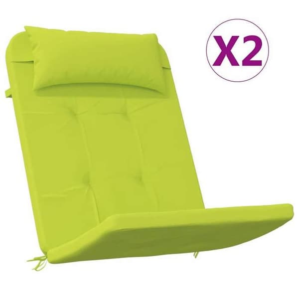Stolsdynor - EXKLUSIV HEM - 58x77x4,5 cm - Oxfordtyg - Klargrön - Elastisk rem Ljusgrön
