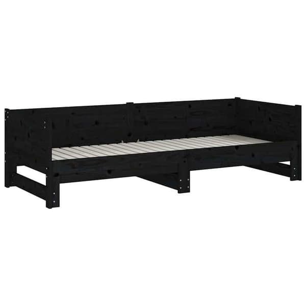 Maison Exclusive - Sovesofa uden madras sort 2x(90x200) cm