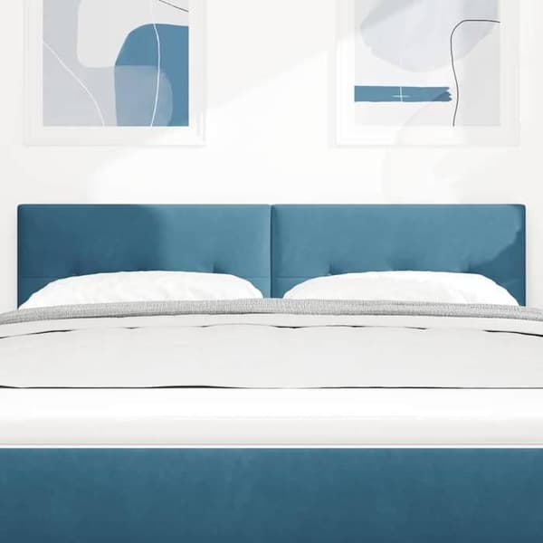 Maison Exclusive - Mörkblå sänggavel 144 cm Sammet