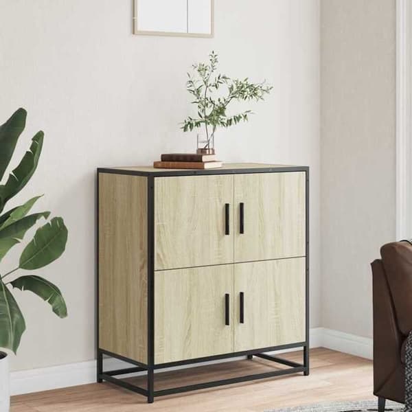 Maison Exclusive - Buffé ek sonoma 68x35x76 cm ingenjörsträ