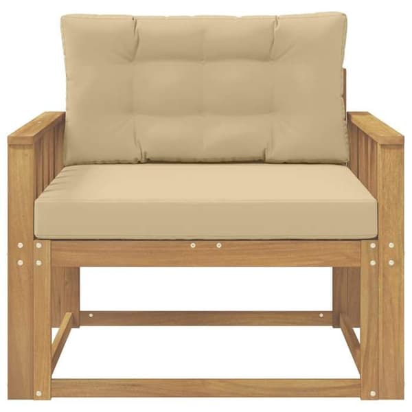 Maison Exclusive - Utomhussoffa i vit polyester