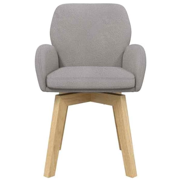 Maison Exclusive - Drejbare spisestuestole 6 stk Bouclé Lys grå