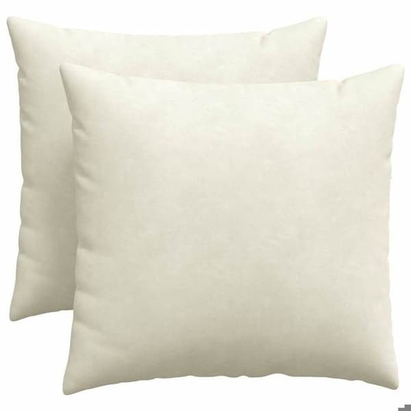 Maison Exclusive - Soffkuddar 2 st Kräm 50 x 50 cm Grädde