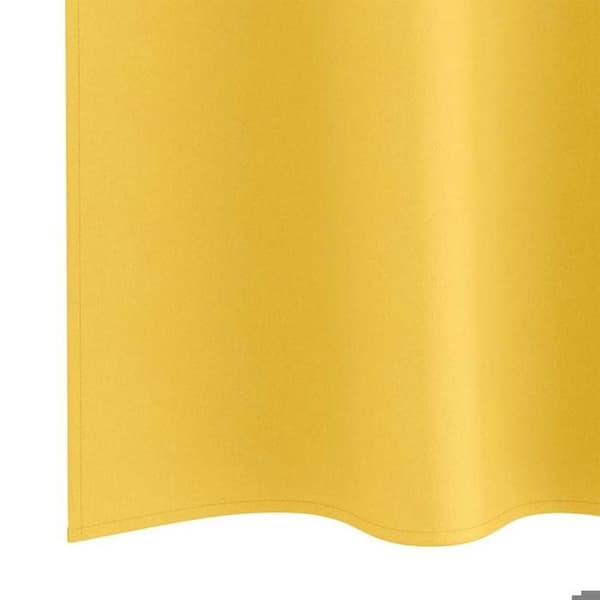 Maison Exclusive - Mörkläggande gardiner med ringar 2 st Senapsgul Polyester