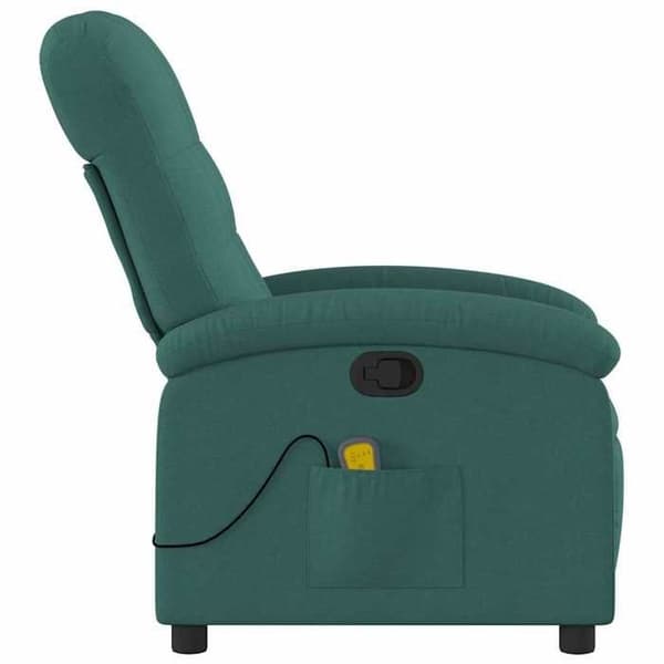 Maison Exclusive - Recliner massagestol Mörkgrön Tyg