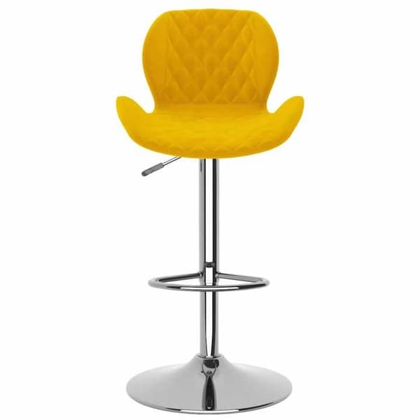 Maison Exclusive - Barstolar set om 2 senapsgul sammet