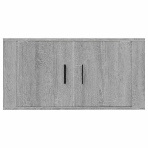 Maison Exclusive - Væghængt TV-møbel Sonoma grå 80x34,5x40 cm