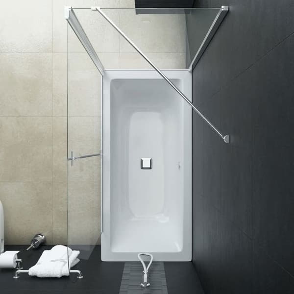 Maison Exclusive - Fällbar duschkabin ESG 120x68x130 cm Krom