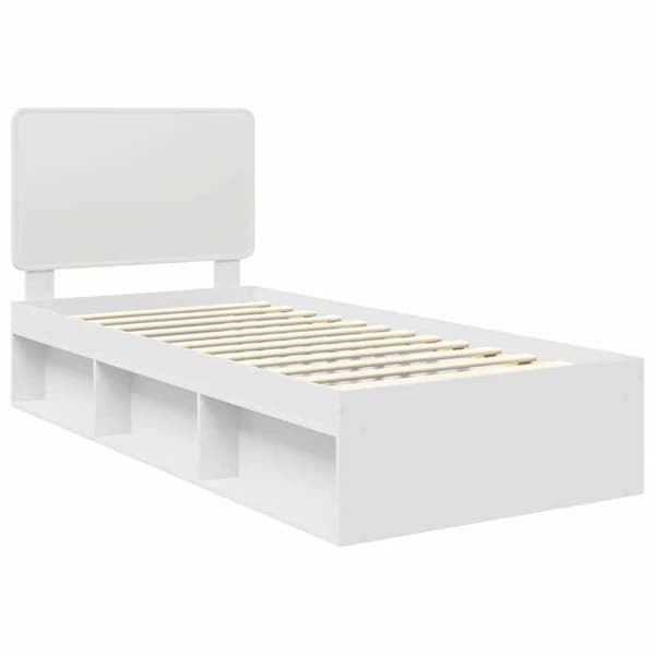 Maison Exclusive - Sängram Vit 100 x 200 cm Massivt furu