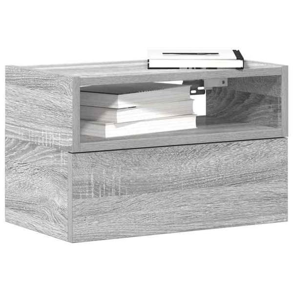 Maison Exclusive - Väggmonterade sängbord 2 st sonoma grå 45x26x28,5 cm Sonoma grå