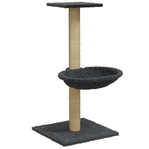 Maison Exclusive - Kattekradse med sisal i mørkegrå 74 cm Mörkgrå