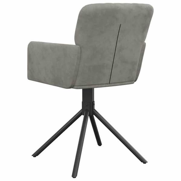Maison Exclusive - Snurrande matstolar set om 2 Ljusgrå Sammet