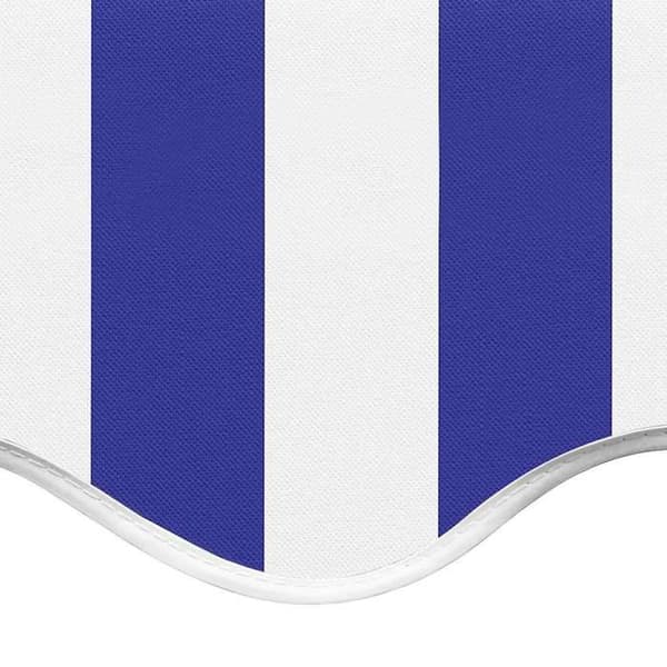 Maison Exclusive - Sinivalkoinen varateltta kangas 450x350 cm polyesteri Blå och vit