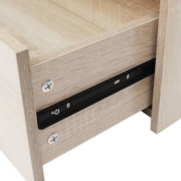 Maison Exclusive - Buffet med 4 skuffer 60 x 30,5 x 71 cm Egetræ farve Ek