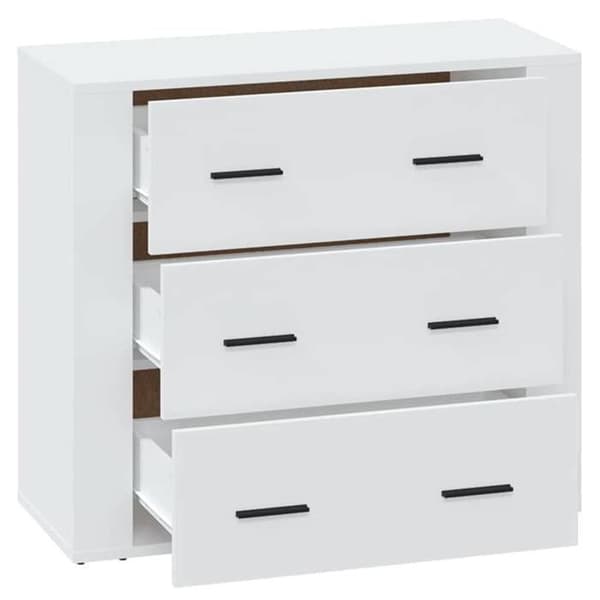 Maison Exclusive - Buffé Vit 80x33x70 cm Ingenjörsträ Vit