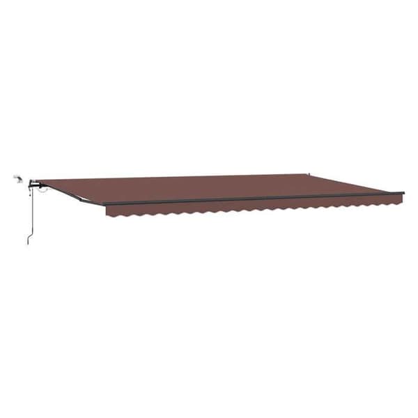Maison Exclusive - Fällbart tak Brun 600 × 300 cm Polyester