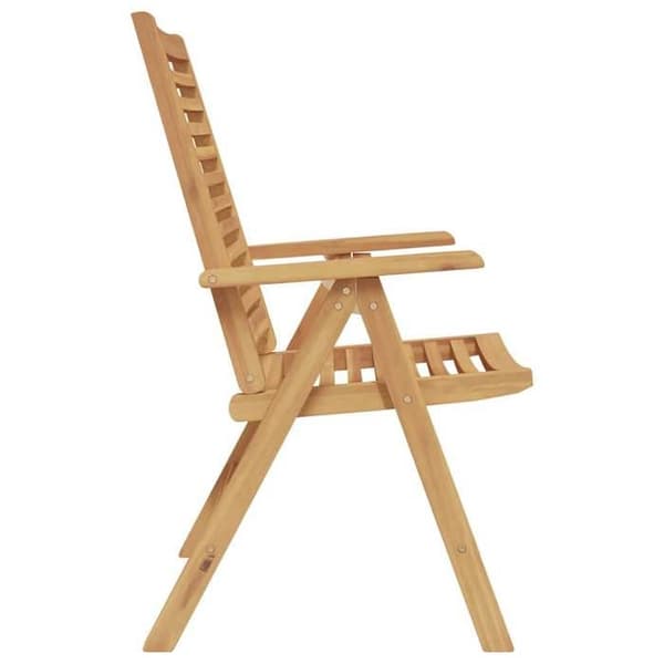 Havestol - EKSKLUSIV HUS - Konvertibel - Massiv teak - Sammenklappelig - Brun brun