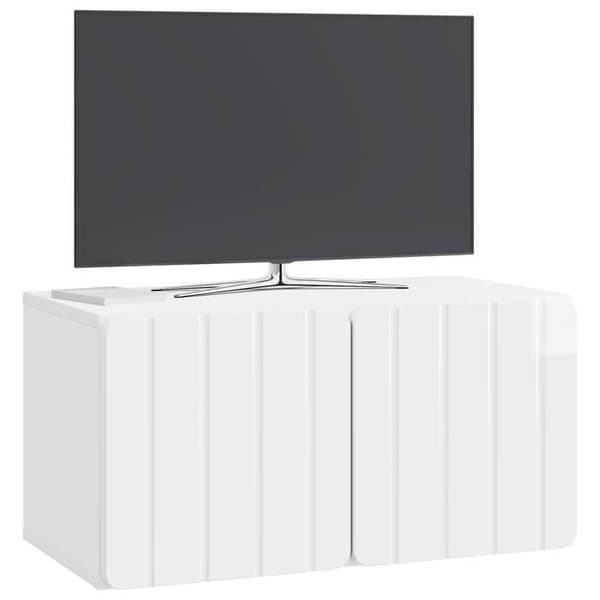 Maison Exclusive - Väggmonterad TV-möbel 59,5 x 31 x 30 cm Vit blank Vit