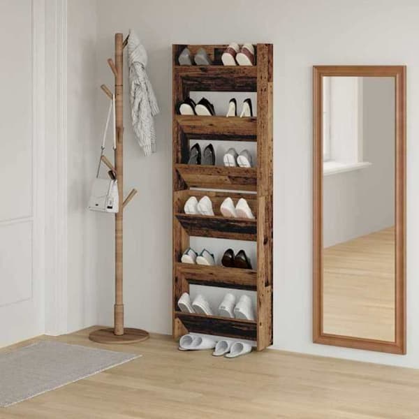 Maison Exclusive - Kengäteline 2 kpl 60 x 18 x 90 cm Tekninen puu