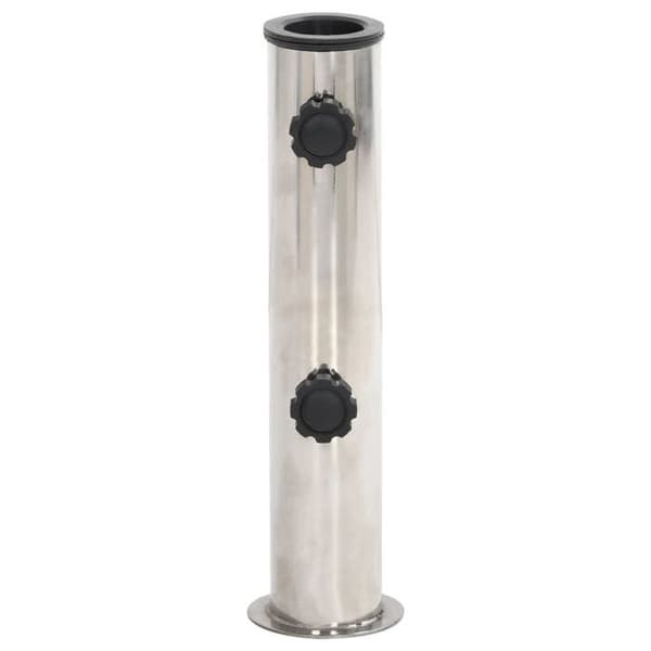 Maison Exclusive - Parasolbase til mast Ø38/48 mm sølvfarvet rustfrit stål