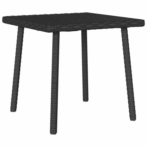 Maison Exclusive - Svart rektangulär trädgårdssoffbord 40x40x37 cm i rotting