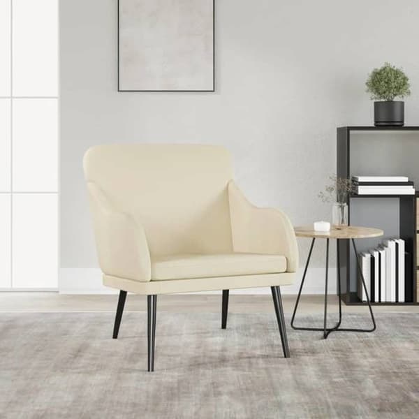 Maison Exclusive - Creme Stol 63x76x80 cm Simili-læder