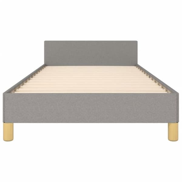 Maison Exclusive - Sengebund uden madras lys grå 90x200 cm stof
