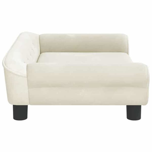 Maison Exclusive - Koiran sänky, kerma 70x48x22 cm sametti Grädde