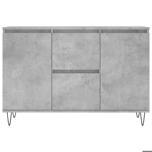Maison Exclusive - Buffet grå beton 101,5x35x70 cm ingeniørtræ