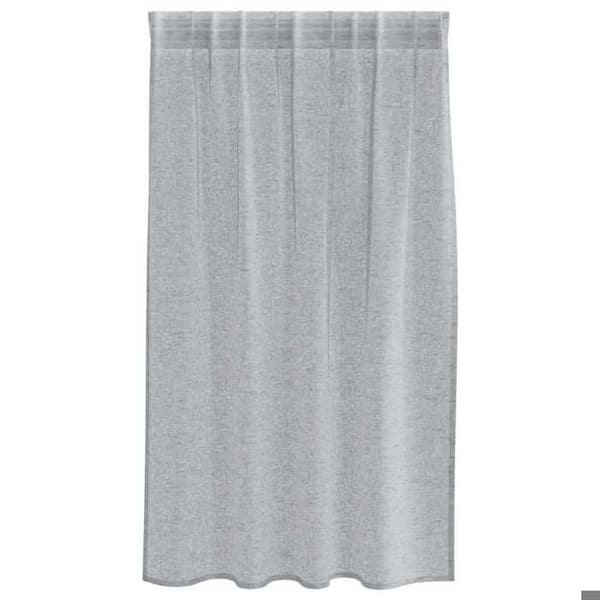 Maison Exclusive - Gardin i Voile 2 st Mörkgrå 140 x 140 cm Polyester
