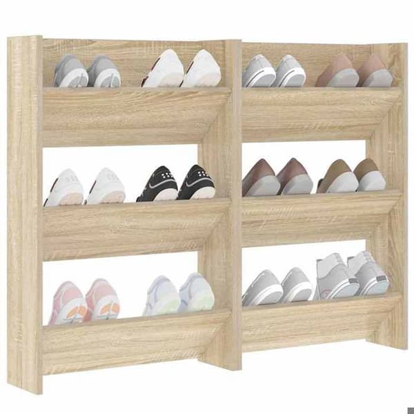 Vægskoskabe - EKSKLUSIV HUS - 60x18x90 cm - Eg - Spånplade - 3 hylder Ek