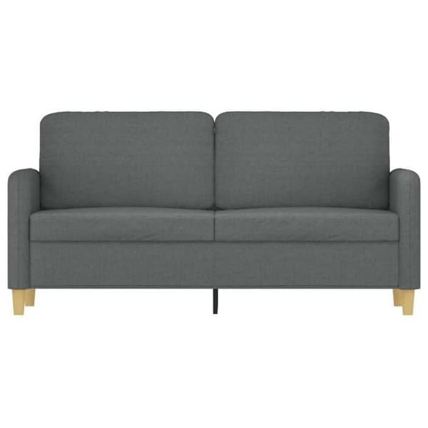 Maison Exclusive - Soffa 2-sits Grå mörk 140 cm Tyg