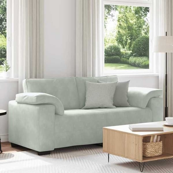 Maison Exclusive - Sofa grå lys 180x77x82 cm velour