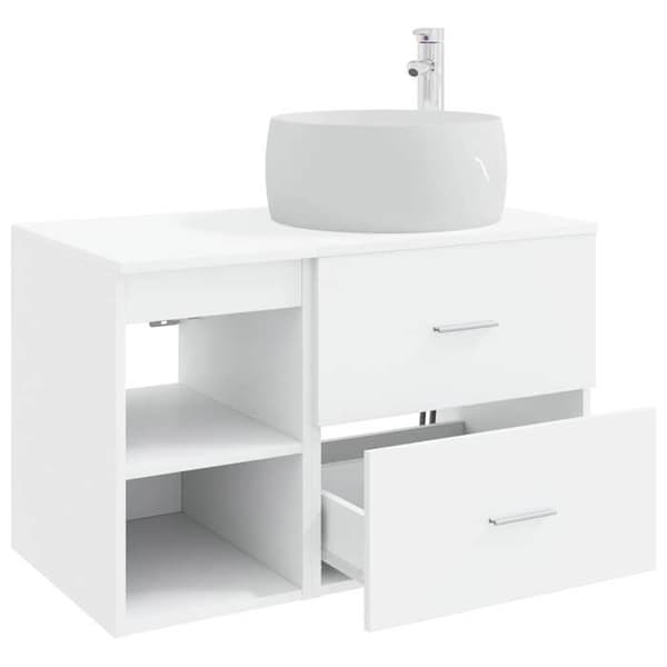 Maison Exclusive - Badmöbelset 2 delar Vit