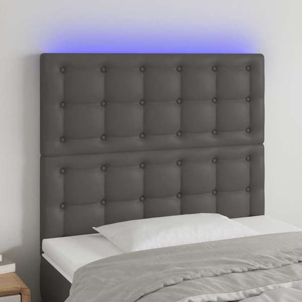 Maison Exclusive - LED Hovedgærde Grå 80x5x118/128 cm Similæder
