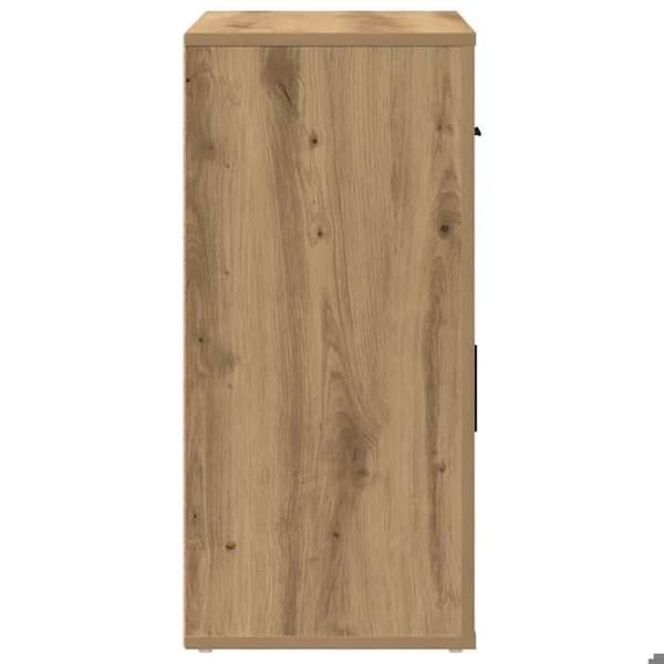 Maison Exclusive - Buffet i egetræ, håndlavet 80x33x70 cm, ingeniørtræ