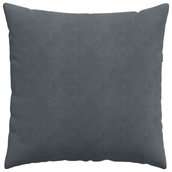 Soffkuddar - EXKLUSIV HEM - 80 x 80 cm - Premium ribbad sammet - Mörkgrå - Set om 2 st Mörkgrå