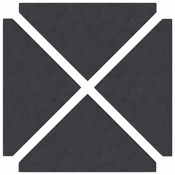 Maison Exclusive - Parasolfødder 4 stk. trekantet sort granit 14kg