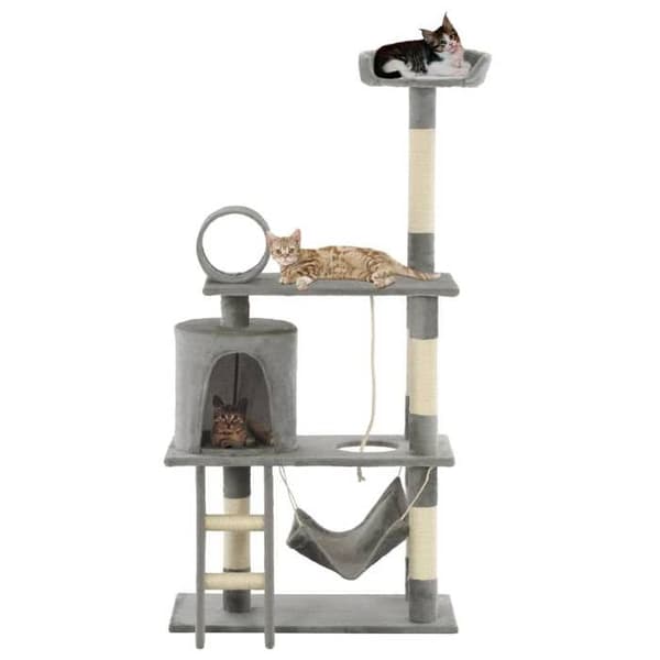 Maison Exclusive - Kattekradsetræ med sisal kløer 140 cm Grå grå